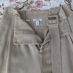 Nine West Tan Wide-Leg Pants